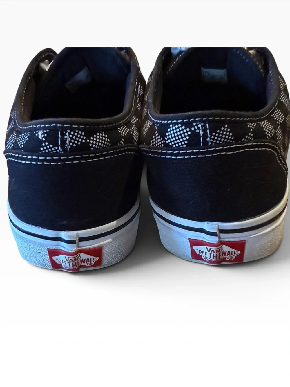 Vans Men’s Size 11 Black & White Checked Lace Up Skater Sneakers